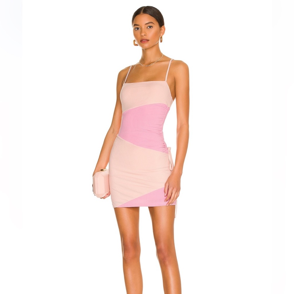 MORE TO COME Audrina Cami Mini Dress in Pink Size M